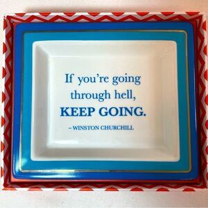 TWO's COMPANY "if you're going through hell, KEEP GOING" inspiration quote tray